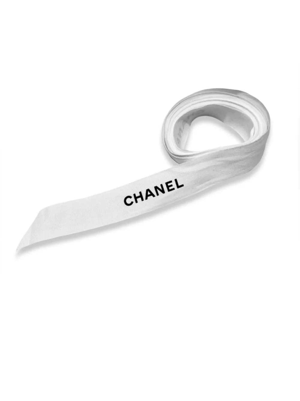 Authentic Chanel Classic Logo Black and White Wrapping Ribbon DIY-over 10 feet